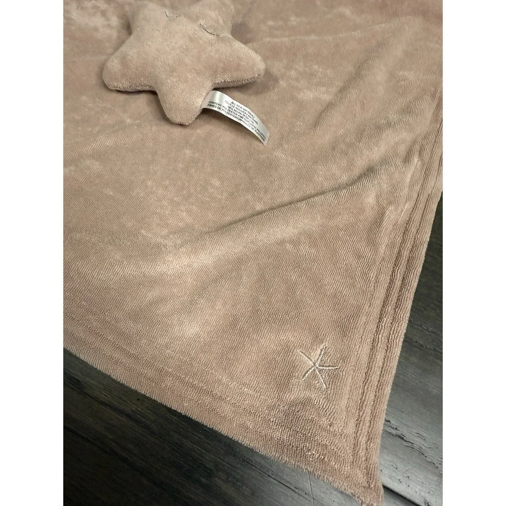 Barefoot Dreams Beach Starfish Baby Lovey Security Blanket‎ Terrycloth Rare